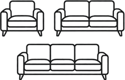 1, 2 & 3 Seater Options
